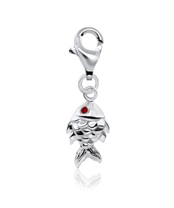 Fish Shape Silver Charms CH-66